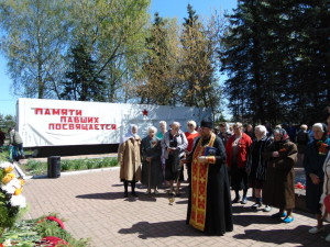 У памятника д. Морозово 9 мая 2015 г. (4)